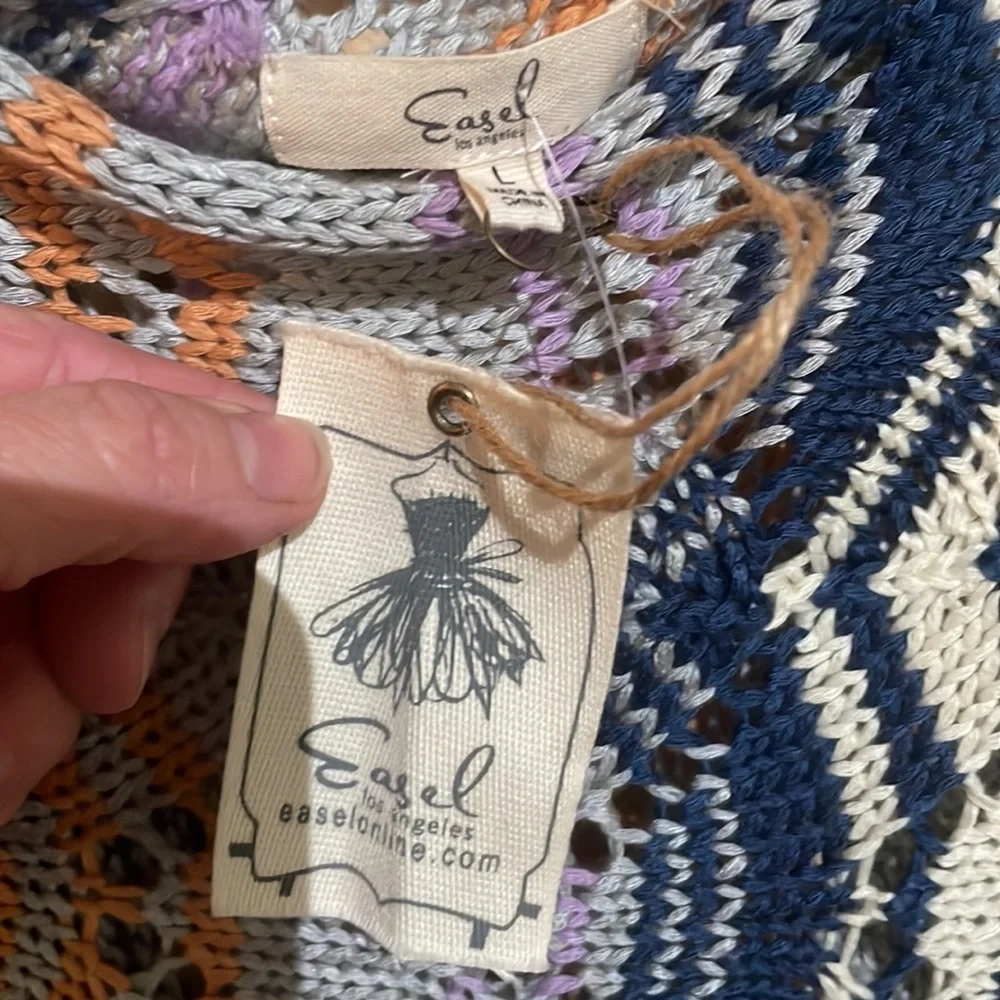 Easel Multicolor Knit Women's Sweater - Picture 3 of 5